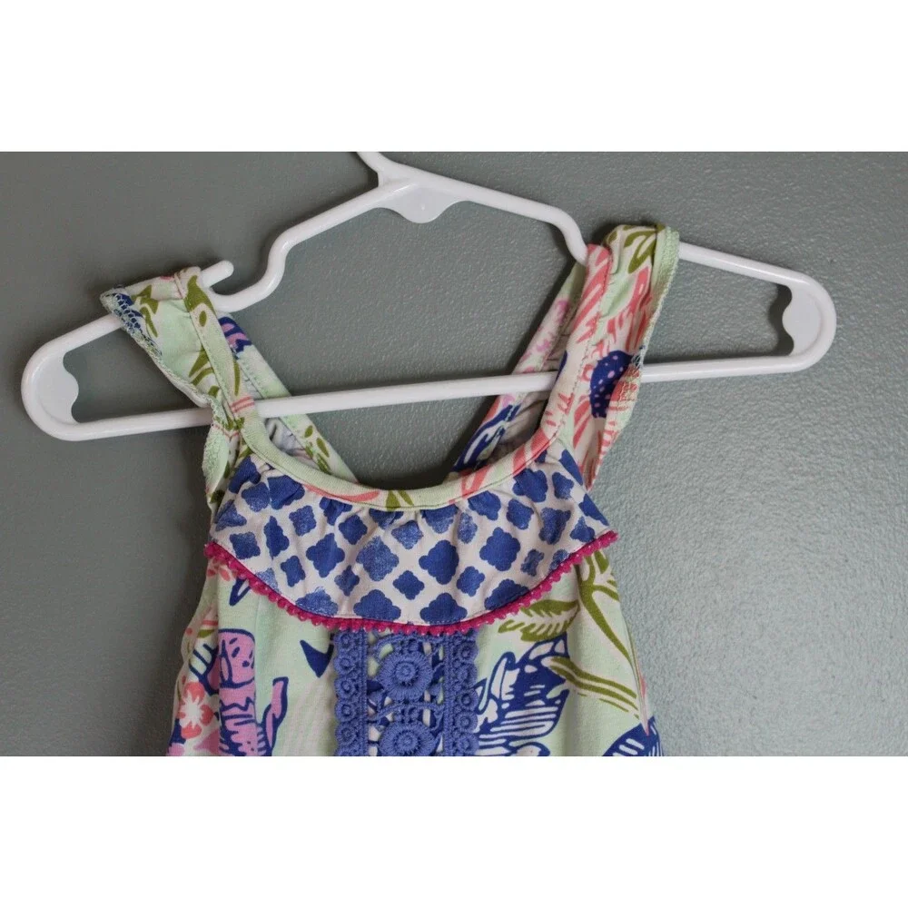 Matilda Jane Baby Girls Romper 6-12M Tropical Floral Ruffle Romper Spring Easter
